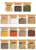 Organiza Gourmet™: Kit 15 Potes de Vidro de 200ml para Temperos (Bandeja Organizadora) (15 Colheres) | FRETE GRÁTIS HOJE!
