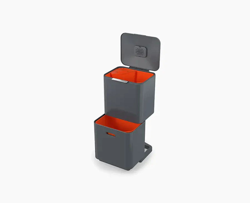 Totem Max 60L Grey Waste & Recycling Bin - kindersbr