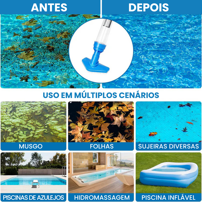 iToolMax – Aspirador de Piscina Recarregável 3 em 1