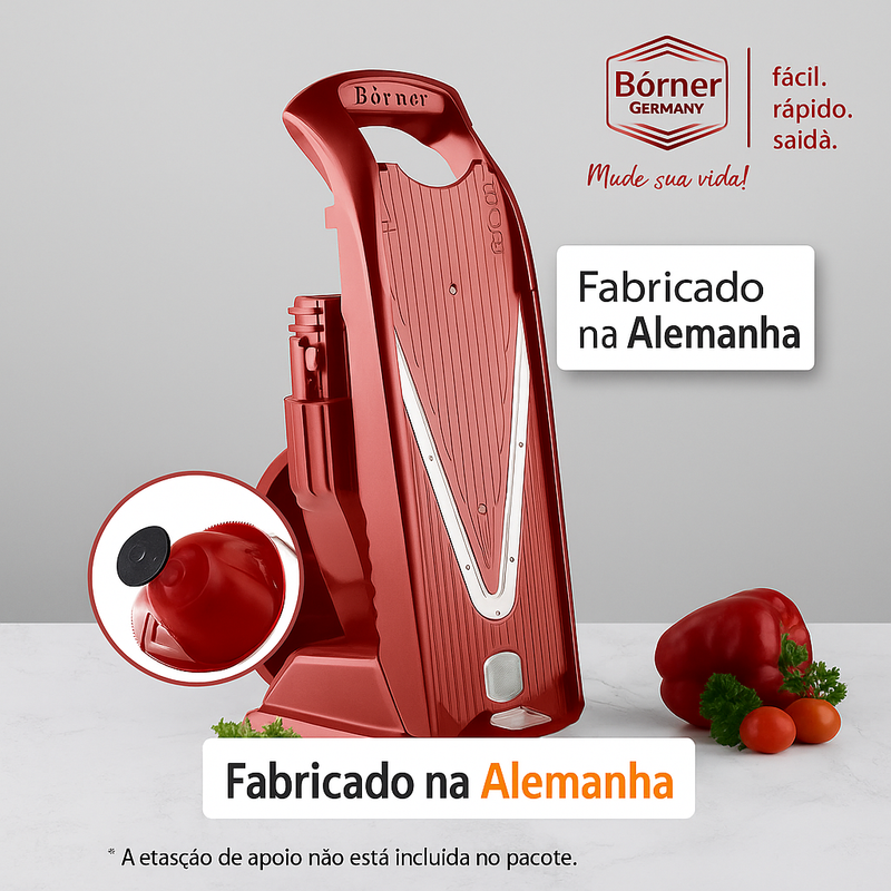 Börner V5 PowerLine – Cortador de Legumes | Kit Base com 4 Peças
