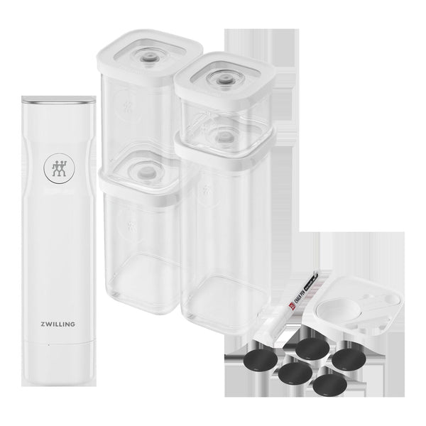 FRESH & SAVE CUBE  S / 7 peças, branco transparente - kindersbr